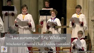 quotLux aurumquequot Eric Whitacre  Winchester Cathedral Choir Andrew Lumsden [upl. by Ahcilef]