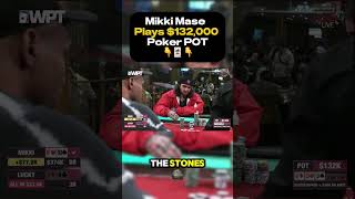 Mikki Mase plays 132000 Poker Pot‼️🃏👀 gambling poker mikkimase [upl. by Naziaf]