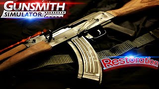 rusty AK47 restoration  gunsmith simulator [upl. by Ginzburg]