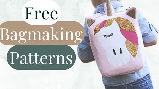 Backpacks  5 FREE Patterns for Beginners Bag Makers [upl. by Wheelwright713]