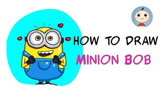 How to Draw Minion Bob like a PRO in 5 Minutes [upl. by Accisej]