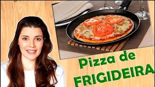 Pizza Fit de frigideira com aveia em 5 minutos Como fazer receita  Dicas para emagrecer [upl. by Eulalia]