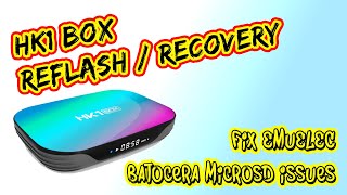 Recover HK1 Box  EmuELEC  Batocera MicroSD Boot Fix EEMC103 [upl. by Hopfinger7]