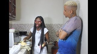 Cocinando Fritos con Salami y Huevo La Yensi Jordán Pone Clara a Alianny Garcia por Cardi B [upl. by Anhpad]