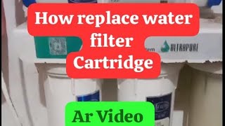 How to Replace Water Filter Cartridge  Water  Filter Cartridge [upl. by Ecirtap]