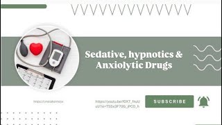 Pharmacology sedative and hypnotic and anxiety [upl. by Iene113]