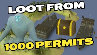 Loot From 1000 Tempoross Reward permits  OSRS Fishing Boss [upl. by Niveek17]