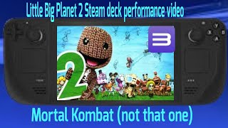 RPCS3 Steam Deck LBP2 Mortal Kombat Full Version [upl. by Eelegna953]