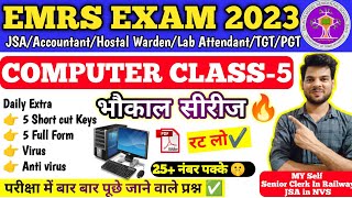 EMRS Computer Class5 JSA amp All Other Post 2023  emrs jsa computer classes  emrs computer [upl. by Burkitt833]