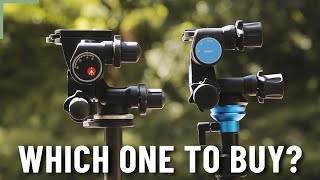 Manfrotto 410 vs Benro GD3WH Geared tripod head comparison [upl. by Samot665]