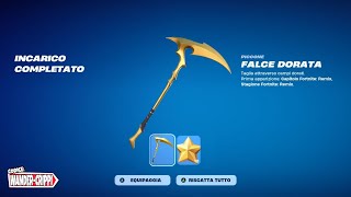 COME OTTENERE GRATIS IL PICCONE FALCE DORATA SU FORTNITE REMIX CAPITOLO 2 IN MODO VELOCE [upl. by Assilak653]