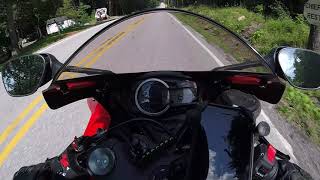 L3 Suzuki GSXR600 Ride through PA State Park No Commentary [upl. by Ynohtnacram]