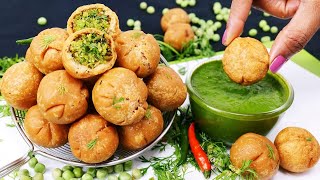 Easy Matar Kachori Recipe  खाकर मजा आ जायेगा ताजे हरे मटर की खस्ता मिनी मटर कचौड़ी  Matar Kachori [upl. by Aivil]