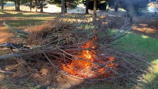 Burning more branches Kyneton 23rd June 2024 [upl. by Melar]