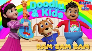 A Ram Sam Sam  Fun Kids Dance  Baby Dance  Kids Songs Doodlu And Kids nurseryrhymes kidssongs [upl. by Ahtabbat359]