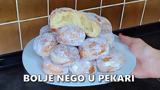 Savršene🍩 DOMAĆE KROFNE  Svaki Put Uspiju [upl. by Nylyak]