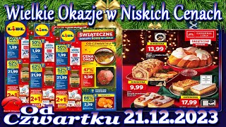 Lidl Nowa Gazetka Promocyjna od Czwartku 21122023 Najlepsze Okazje W Niskich Cenach [upl. by Brackely]