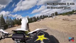 NEW TEST HUSQVARNA TE 150i TEST ON BOARD WITH JARVIS [upl. by Goss494]