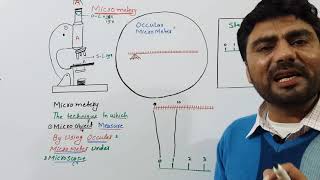 Micrometery How to measure micro object by ocular micro meter Cell Structure Function FSc BS Student [upl. by Bertilla]