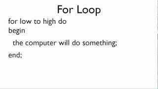 Free Pascal Program Tutorial 9  For Loop  Lazarus [upl. by Sara-Ann]