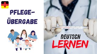 Pflegeübergabe mit Quiz Fieber erkennen und wichtige Vokabeln lernen I Deutsch in der Pflege [upl. by Kantos]