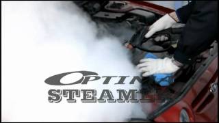 Cleaning car engine bay areaengine compartmentunder the hood  Optima Steamer [upl. by Owades555]