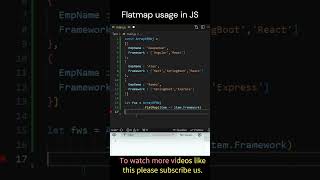 Interview Challenge  139  Where to use Flatmap in JS javascriptdeveloper [upl. by Ydaf]