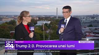 Corespondență Digi24 de la Washington Mesajul surprinzător primit de jurnaliștii români [upl. by Marvella570]