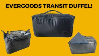 Evergoods Transit Duffel 35L TD35 Review  Minimalist Laptop Friendly Carry On Bag [upl. by Meggi]