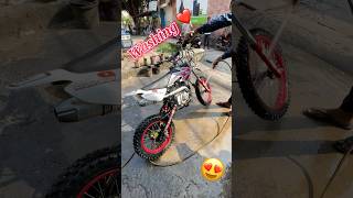 DirtBike Wash Kara Li 😍  shorts ayushrider automobile dirtbike minivlog washing [upl. by Engelhart737]