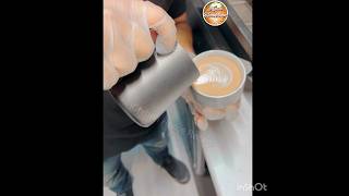 Cafe Latte Makes  Use Heart Coffee Recipe  Cofeemake  Cafe latte [upl. by Krutz]