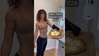 Delish Broccoli Crust Pizza  WeRise App for all my Recipes  Training programs [upl. by Evonne]