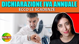 Dichiarazione IVA annuale ecco le SCADENZE [upl. by Rudd]