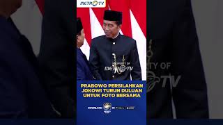 Prabowo Persilahkan Jokowi untuk Foto Bersama shorts [upl. by Ahsahtan103]