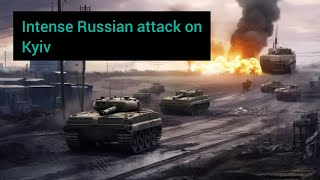 Intense Russian attack in Kyiv [upl. by Ahsiena649]