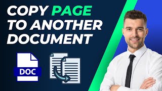 How To Copy A Page In Word To Another Document Tutorial [upl. by Trudey]