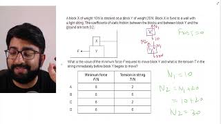 Video 10 Ques Friction Newton Second Law Class 11 Physics [upl. by Darsie]