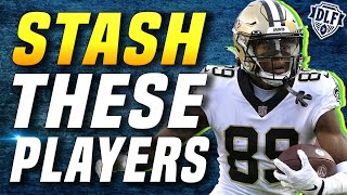 12 MUST STASH Players for Dynasty Fantasy Football 2023  DLF Stashes [upl. by Whitford]