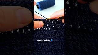 Clutch Hyacinthe au crochet 💙 diy shorts short shortvideo handmade clutch trending video [upl. by Allisirp]