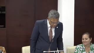 Video 28 SXM Parliament Public meeting no 06 Parliament with agenda point Luc Mercelina [upl. by Adelaida]