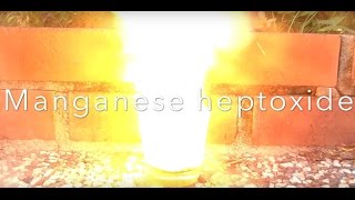 Manganese Heptoxide  extremely powerful oxidizer [upl. by Aneehsar388]