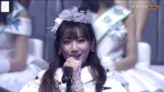 日本語字幕 李藝彤 イートン／カチューシャ  第2位 SNH48 第三回総選挙スピーチ [upl. by Anippesuig]