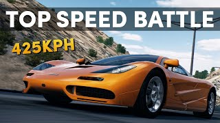 Hypercars TOP Speed Battle in NFS Hot Pursuit Remastered [upl. by Adlai29]