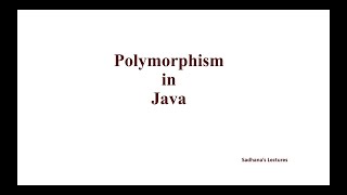 Polymorphism In Java [upl. by Acinej]