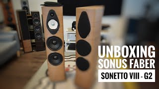 Unboxing the new Sonus Faber Sonetto VIII  G2  UHD 4K [upl. by Atikkin]