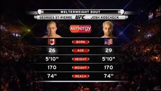 Georges St Pierre vs Josh Koscheck [upl. by Prevot]