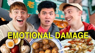 NYC Chinese Street Food gives us EMOTIONAL DAMAGE ft Steven He [upl. by Cherrita]