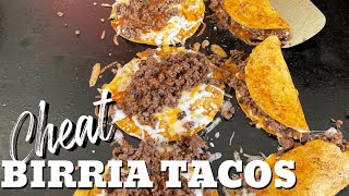 Birria Style Tacos on the Flat Top Grill [upl. by Anailuy]