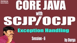 Core Java with OCJPSCJP Exception Handling Part6  throws keyword [upl. by Shue]