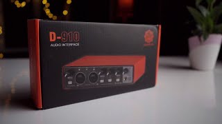 Digimore D910 2 Channel Audio Interface Unboxing And Setup Guide [upl. by Nnylylloh774]